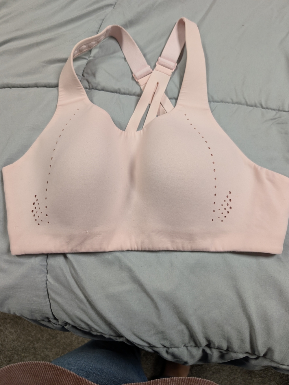 Lululemon Seamless Light Pink Racerback Comfort Bra